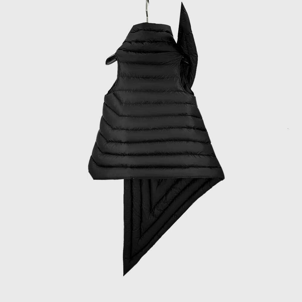 Owen Seak Men Down Coats Gothic Women Vest High Street Clothing Trench Oversized Winter Dust Windbreaker Black Jackets