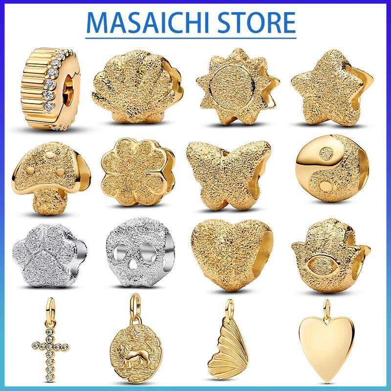 Sier Gold Butterfly Charm Suitable for Sterling Sier Bracelet Keychain Necklace Aperture 4.0mm DIY Holiday Gift