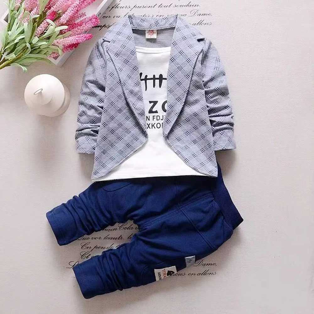 Spring Autumn Kids Clothes Sets Baby Boys Tracksuit Long Sleeve Tops+Pants 2Pcs/Set Infant Gentleman Suits Children Clothing Sets Z250811