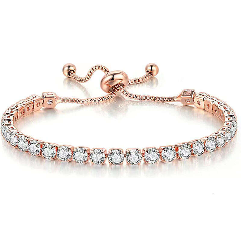 Fashionable zircon for women, niche minimalist crystal high-end bracelet accessory designer jewelry