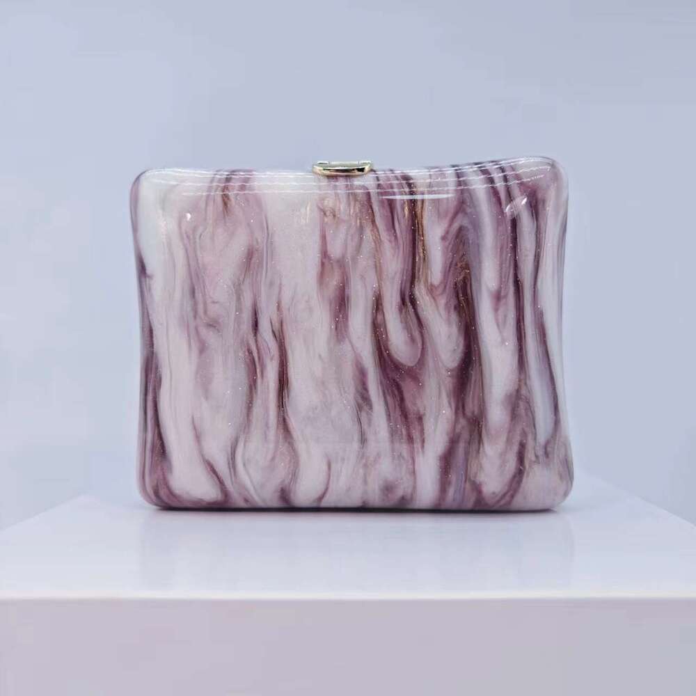 Women's New Acrylic Evening Shoulder Crossbody Wedding Party Clutch Chain Bag