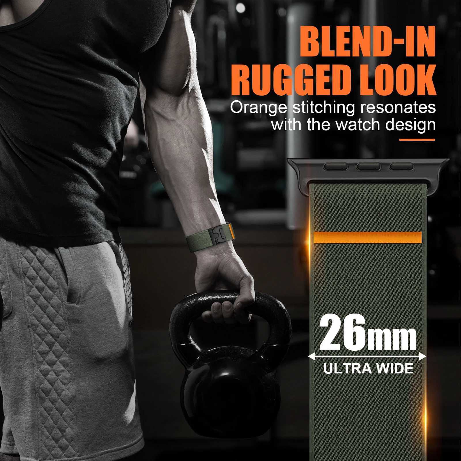 2PCS Nylon Straps for Apple Watch Ultra 2 Band 49mm 44mm 46mm 42mm 40mm 45mm 41mm Elastic Bracelet iWatch Series 10 9 8 7 6 3 SE W250811