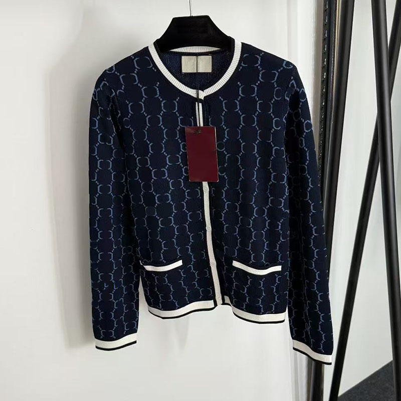 Women's high-quality 100% wool sweater autumn and winter fashionable long sleeved wool jacket top, high-end letter jacquard short sleeved base vest