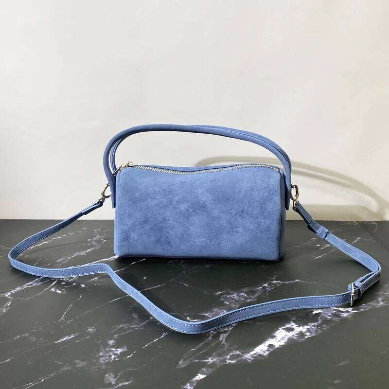 Korean Casual Small Pillow Bags For Women Designer Handbag And Purses 2025 New In PU Soft Double Handles Shoulder Tubular