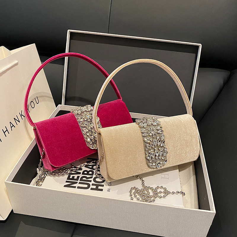 Sparkling Diamond for Women Shiny Rhinestone Evening Wedding Handbag Niche Single Shoulder Crossbody Bag ddmymoon
