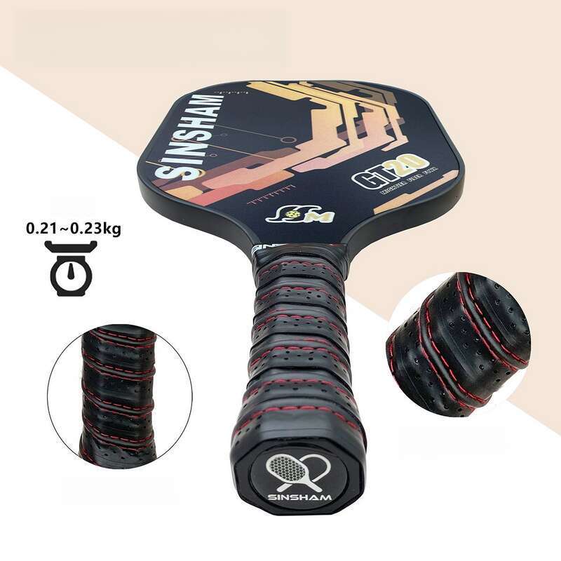 SINSHAM Graphite Carbon Fiber Pickleball Paddle Adults Professional Grade 11 Thick With Racket For Ages 9+