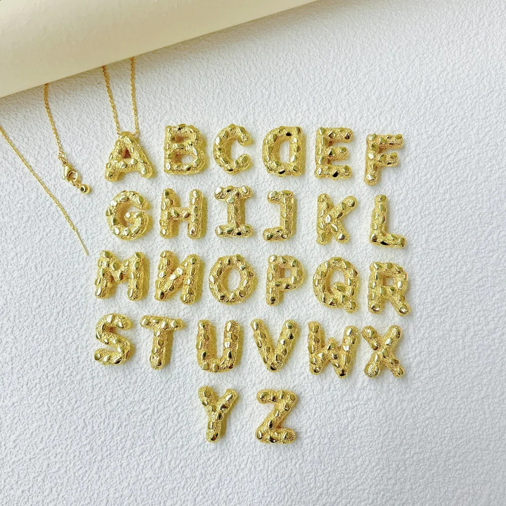 European and American personality trends exaggerated irregular A-Z26 letter pendant for necklace bracelet accessories material 250807