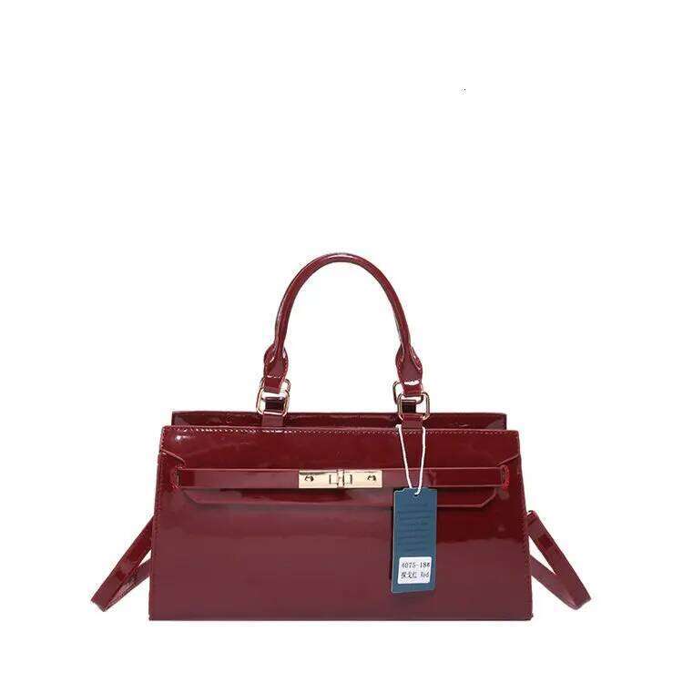 Designer Textured Messenger Purse Women S Patent Leather Shoulder Bag Versatile For Tail Parties Travel Shopping