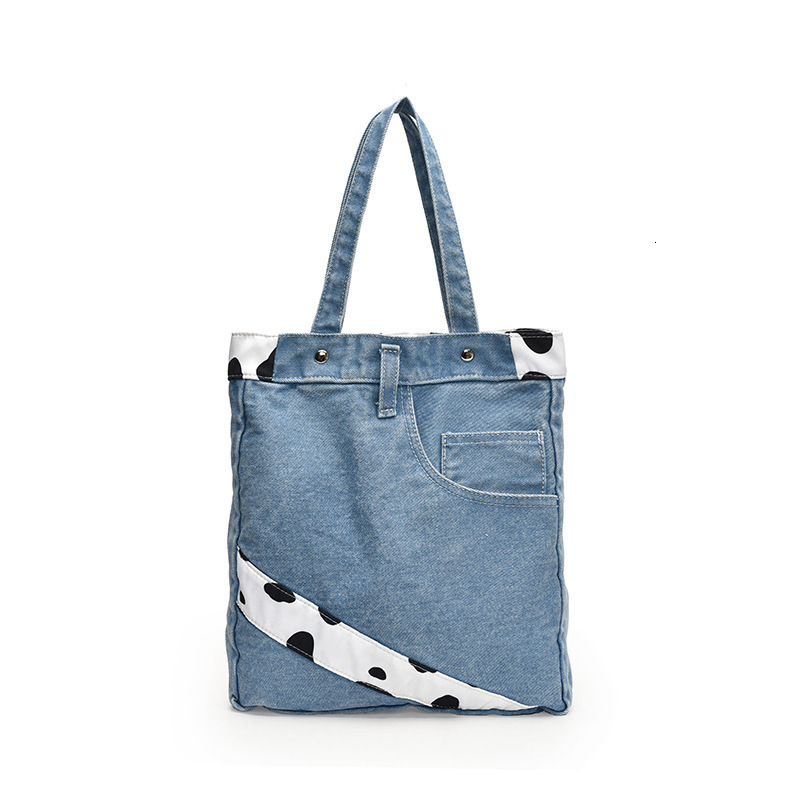 Design Denim Single Shoulder for Women New Versatile Crossbody Tote Fashion Commuter Shopping Bag