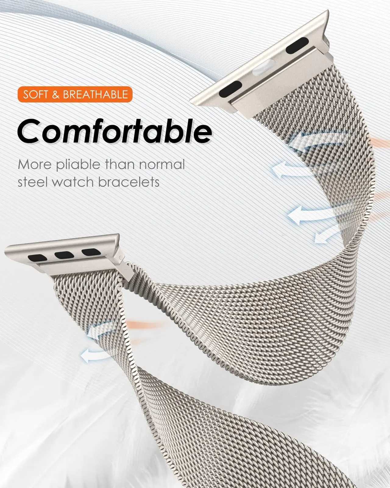 Milanese Strap For Apple Watch Band 44mm 40mm 45mm 49mm 41mm 38mm 42 44 mm Bracelet iWatch Series 9 3 6 5 SE 7 8 10 Ultra 2 Band W250811