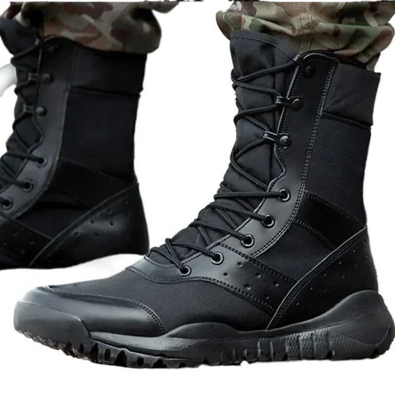 Summer Hiking Boot Men Women Climbing Training Lightweight Waterproof Tactical Boots Outdoor Hiking Breathable Mesh Shoes W250811