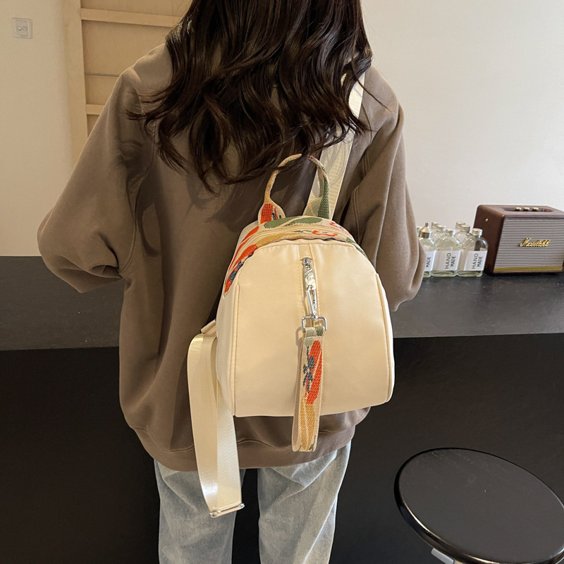 Waterproof Nylon Fabric Backpack for Women New Large Capacity Single Shoulder Casual Design Commuter Bag