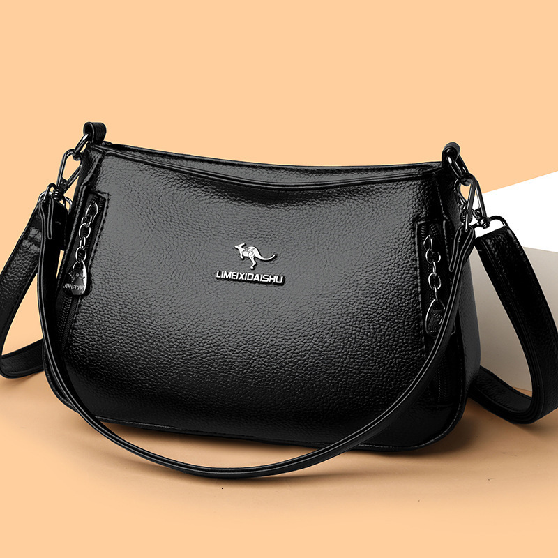 2025 New Trendy Simple Commuter Soft Leather Women's for Middle-aged Moms, Large Capacity Single Shoulder Crossbody Bag ddmymoon