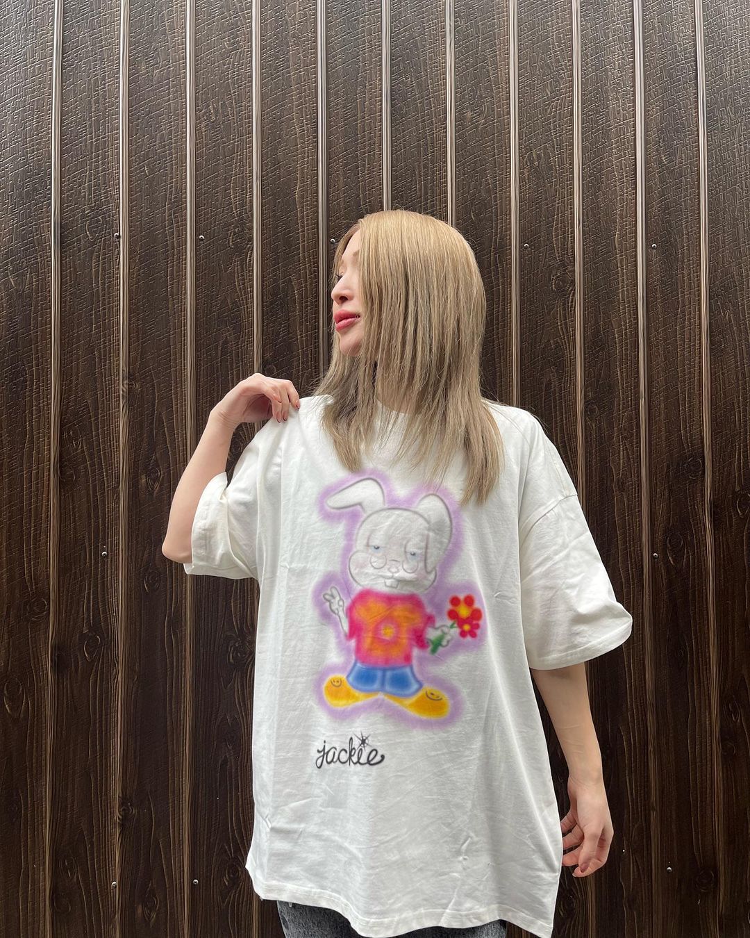 Drew House Designer luxury T shirt men's and women's T-Shirts rabbit print