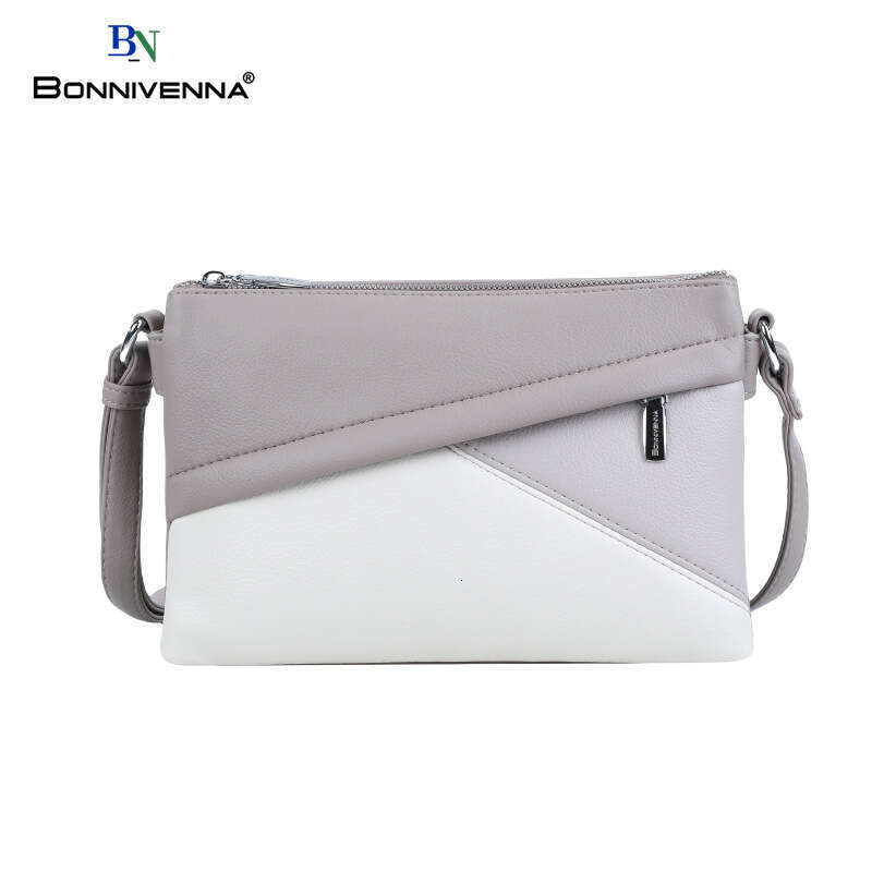 Block Geometric Contrast Color New Handbag Versatile Toiletry Storage Crossbody Bag for Women with a Sense of Sophistication