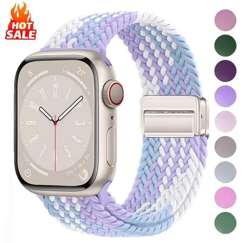 Nylon Braided Band Strap Compatible For Apple Watch S10 46mm 44mm 40mm 45mm 49mm 41mm 38mm iWatch series se 10 7 3 5 6 8 9 Ultra W250811