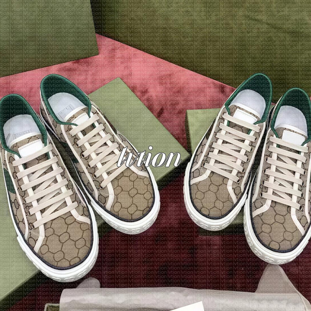 Designer Tennis shoes 1977 men sneakers canvas Beige Washed Jacquard sneaker Casual shoes Embroidered Retro Rubber Sole Trims Fabric thick-soled shoes size 35-45