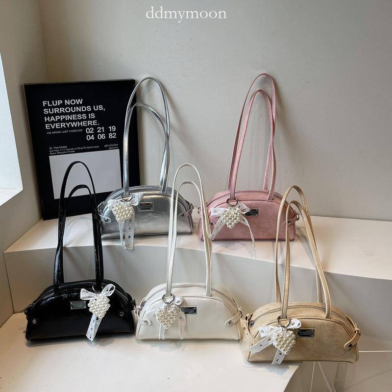 Single Shoulder Design Niche Versatile Large Capacity Fashion Underarm 2025 New Commuter Handbag Bowling Bag ddmymoon