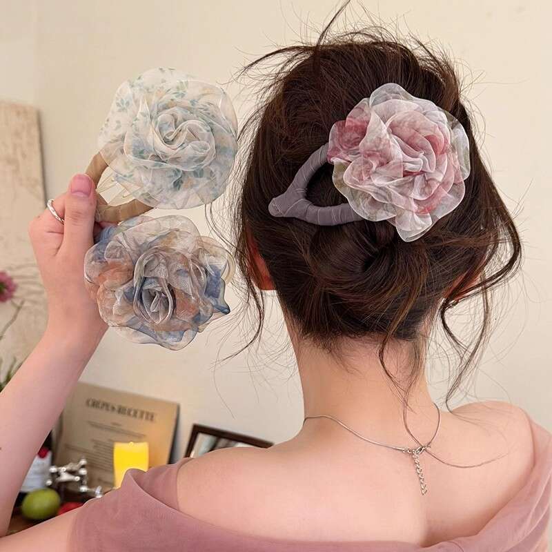 Windsor Rose~ Super Fairy Hair for Women, Back of Head 2025 New Style, Large Duckbill Clip, High-end One-word Claw Clip