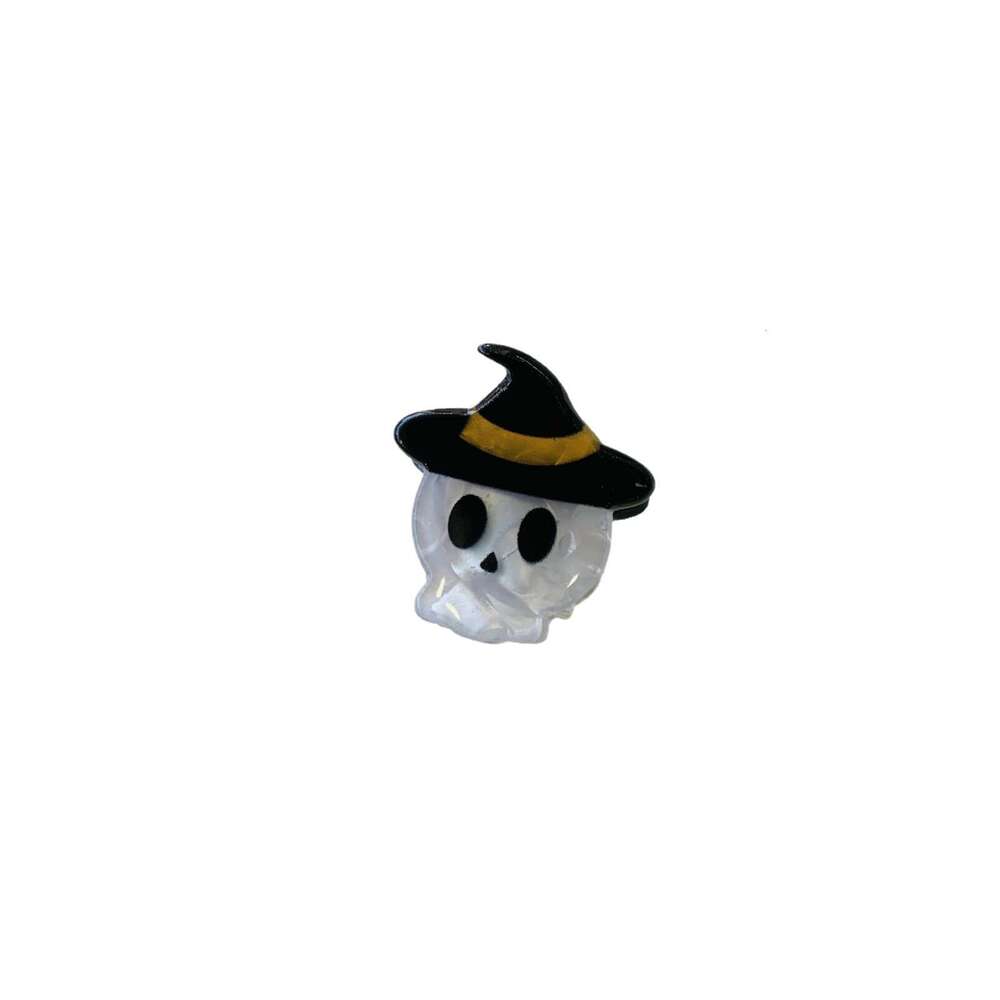 Korean New Halloween Ins High-end Acetate Small Bangs Broken Hair Claw Clip Pumpkin Ghost Hairpin
