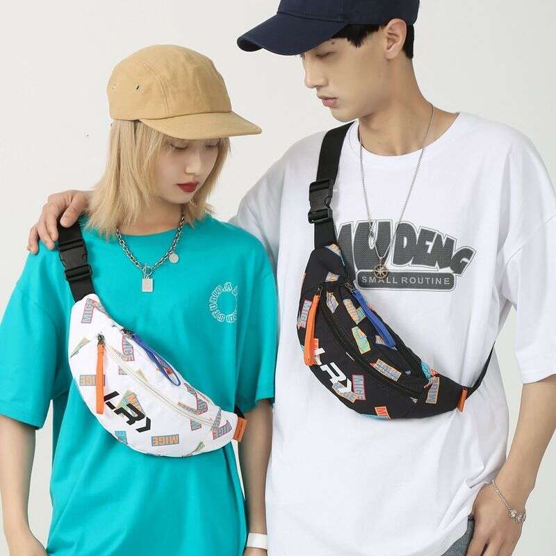 Printed Crossbody Brand Ins Backpack Fanny Pack Small Body Women's Shoulder Chest Bag Men's Fashion