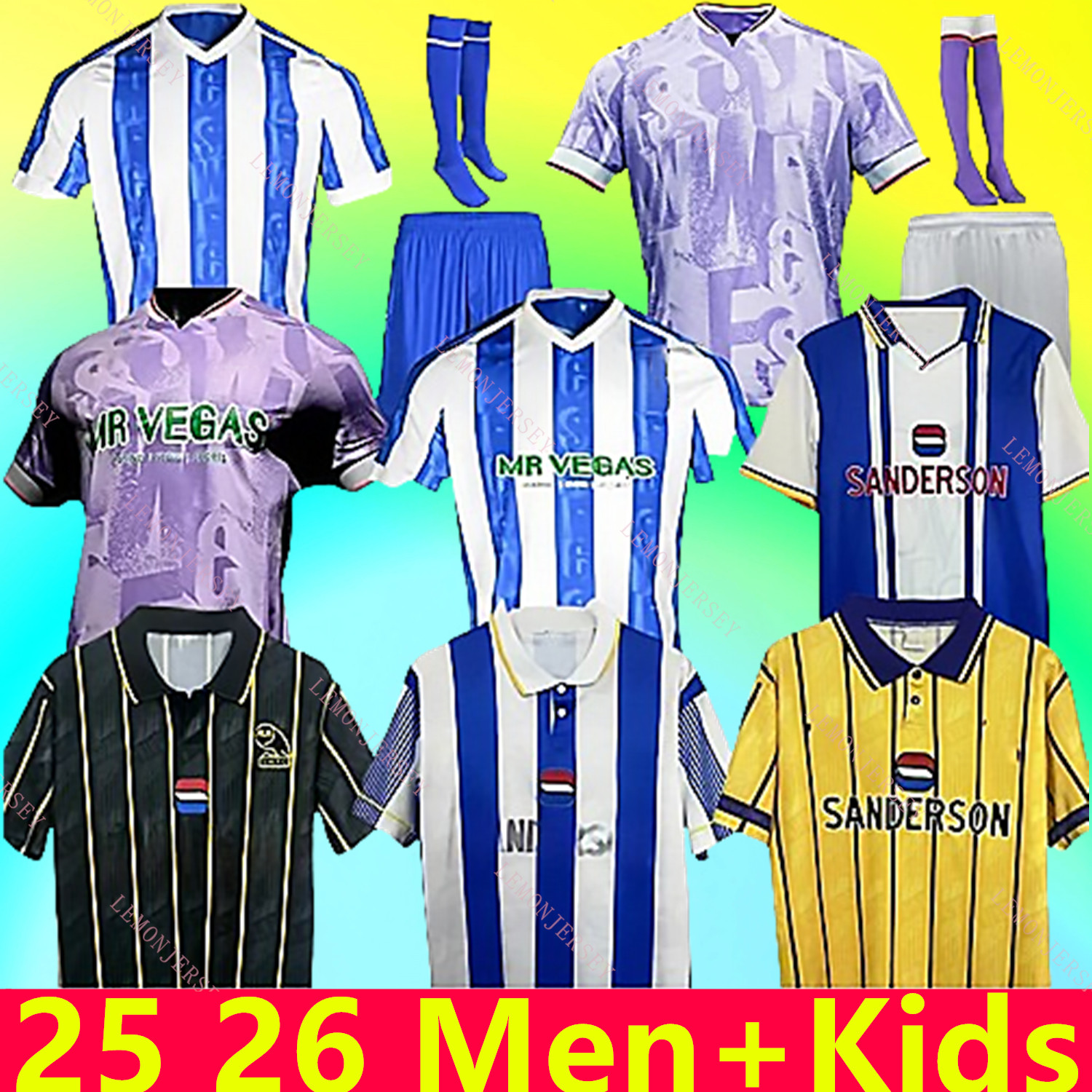2025 26 Sheffield Wednesday soccer jerseys 25 26 Will Vaulks Callum Paterson Michael Smith Tyreeq Bakinson Mallik Wilks kids kit football shirts 93 94 95 retro jersey