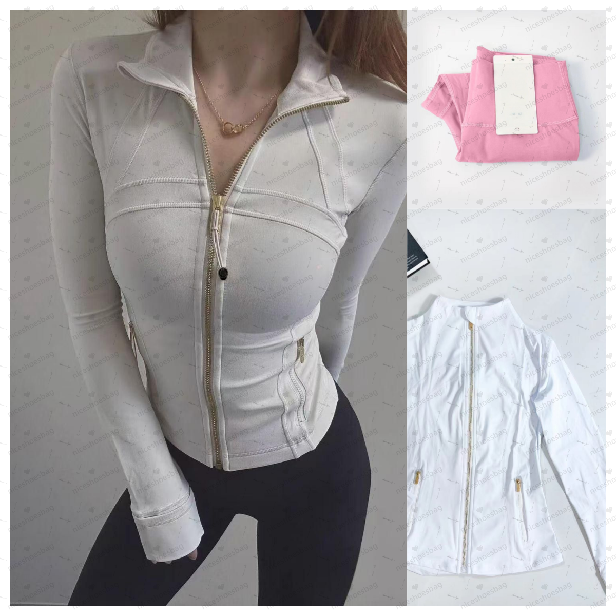 Yoga Jacket women workout sport Coat Fitness Jacket Sports Quick Dry Activewear Top Solid Zip Up Sweatshirt Sportwear leggings Hot Sell Yoga clothes