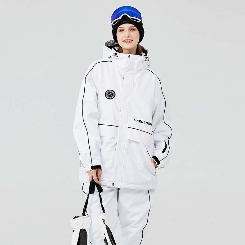 Men's women's suits winter warm and thick ski clothes snowboard double suit
