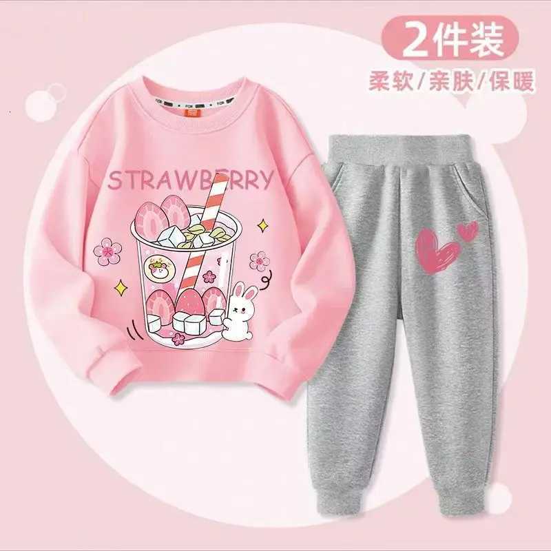 Autumn Kid Girls Clothes Set Children Boy Printed Sweatshirts Top And Pants Bottom 2 Pieces Suit Baby Long Sleeve Tracksuits Z250811