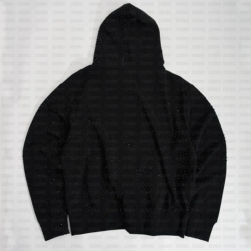 Hoodies Men Gothic Black Pullover Oversized Sweatshirts Retro Harajuku Hooded Jacket Y2K Streetwear Top Cloth 250808