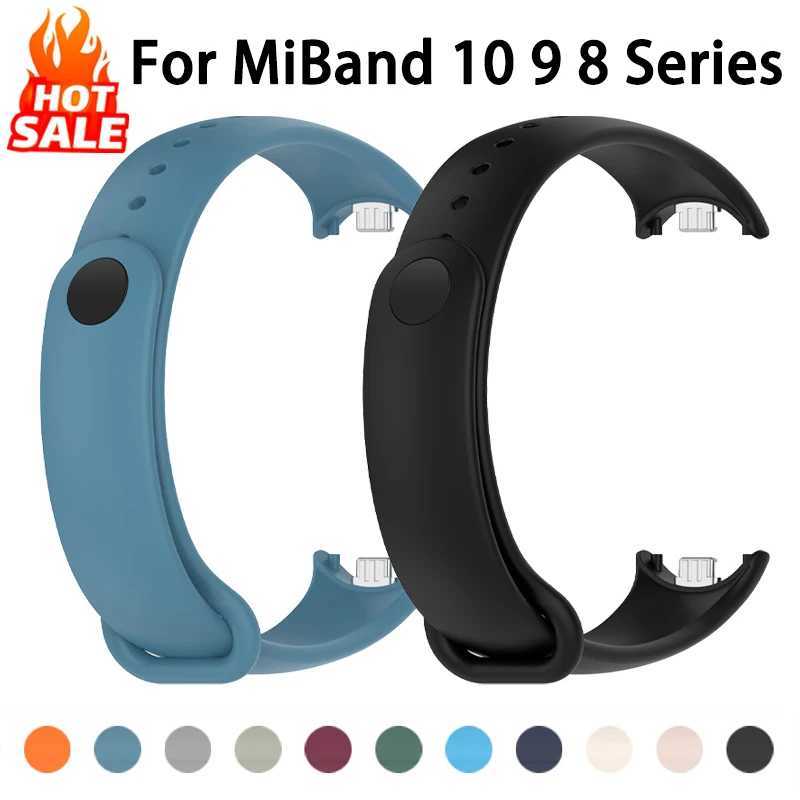 Silicone Strap for Xiaomi Mi Band 10 9 8 NFC Sport Rubber Bracelet Strap Xiaomi Smart Band 10 9 8 Accessories W250811