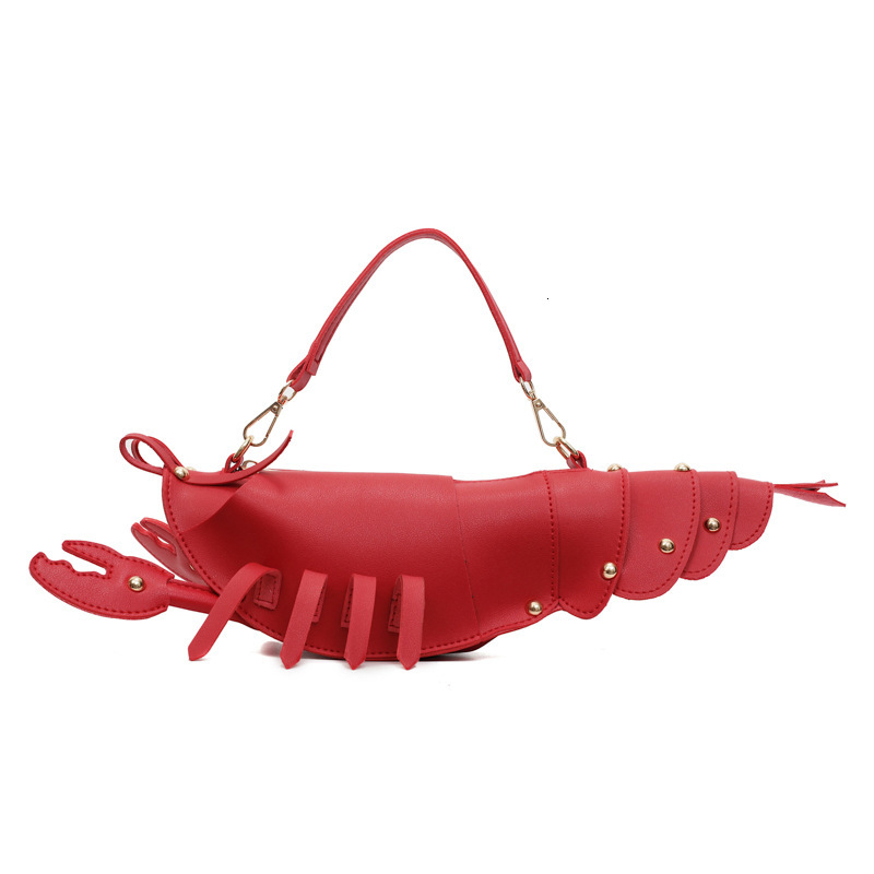 New Style Crawfish Creative Cute Fashion Single Shoulder Personality Trend Niche Large Capacity Handheld Crossbody Bag for Women ddmymoon