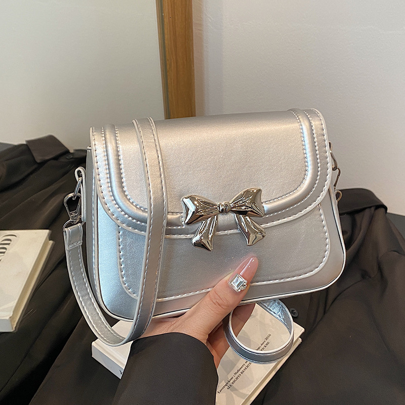 2025 Autumn New Shoulder Bag bag Niche Bow Bag Women s Small Square Bag Autumn New women s Designer Bag New Fashionable Women s Crossbody Bag