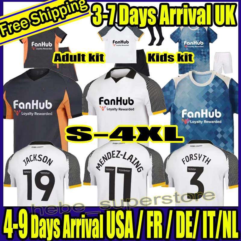 S-4XL Derby 25 26 County soccer jerseys SIBLEY 17 CASHIN 6 NYAMBE 24 NELSON 35 ELDER 20 FORNAH 22 BARKHUIZEN 7 home away 2025 2026 jersey football shirts