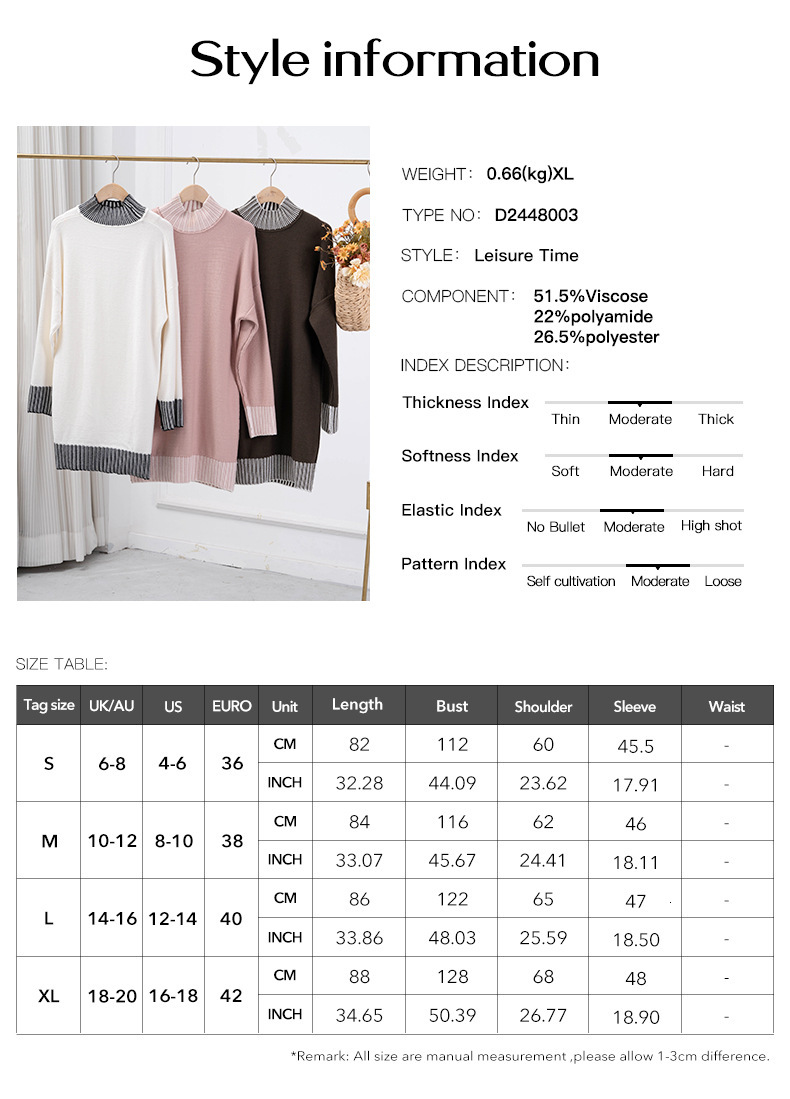 2025 Autumn Winter Women's Fashionable Casual Color-Block Patchwork Sweater Dress