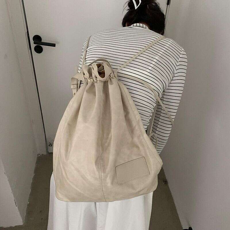 2025 Autumn And Winter High Quality Drawstring Design Commuter Multifunctional Women's Backpack Fashion Versatile Casual Daily Personalized