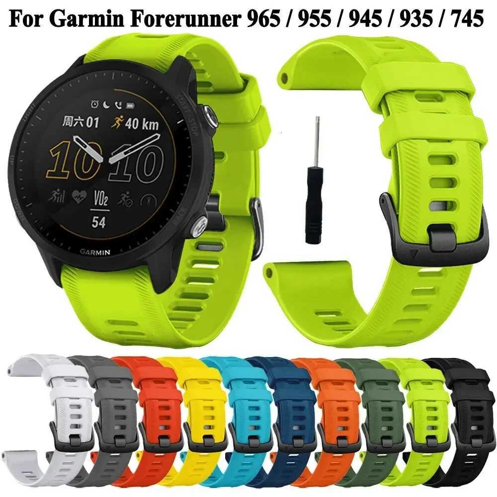 Sports Silicone Strap For Garmin Forerunner 965 955 Solar 945 935 745 Strap Replacement Wristband Bracelet Watchband W250811