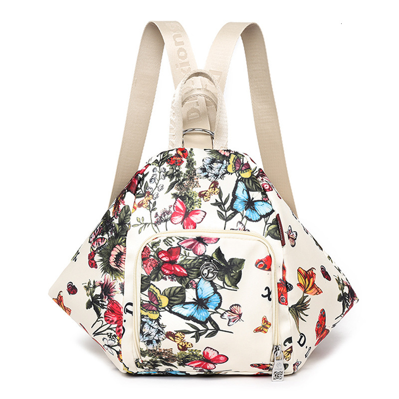 Trendy Printed Multifunctional for Women New Simple Travel Lightweight Backpack Large Capacity Single Shoulder Crossbody Bag ddmymoon