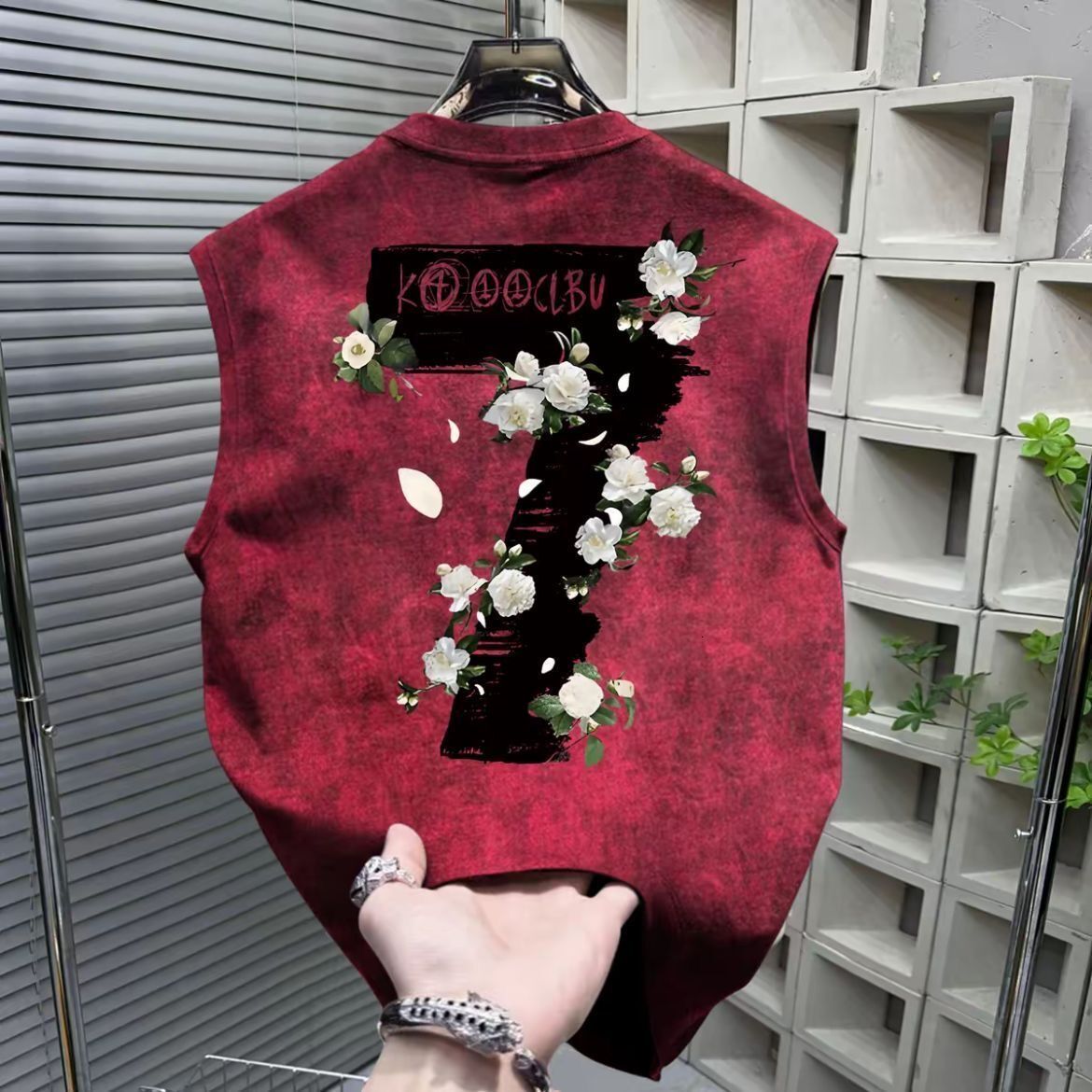 2025 New Fashion Trendy Brand Tie-Dye Men's Sleeveless Vest Casual Loose Summer Stylish Sports T-Shirt Top