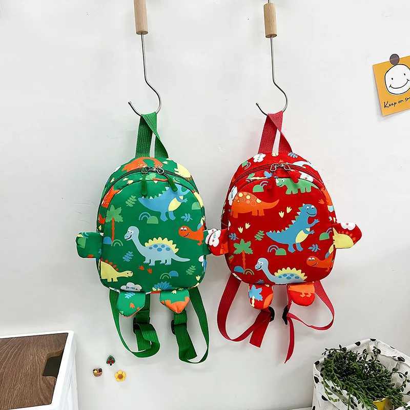 New School Season Childrens Bag Oxford Cloth Cartoon Dinosaur Pattern Backpack Small Gift Schoolbag for Kindergarten Babies M250811