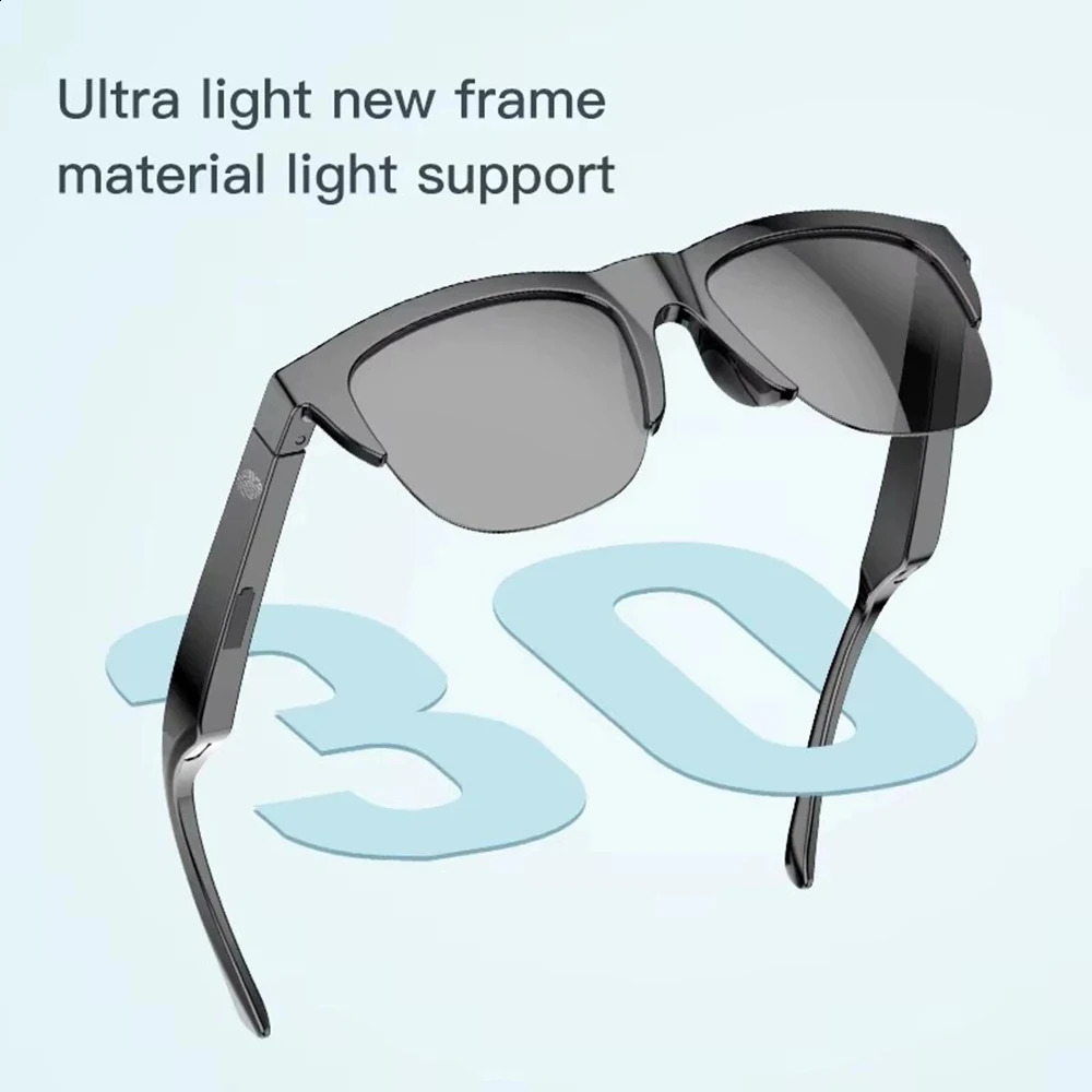 Smart Bluetooth Sunglasses Glasses Call Outdoor Sports Headphones HIFI Black Technology Antitouch UV For Men And Women 250729