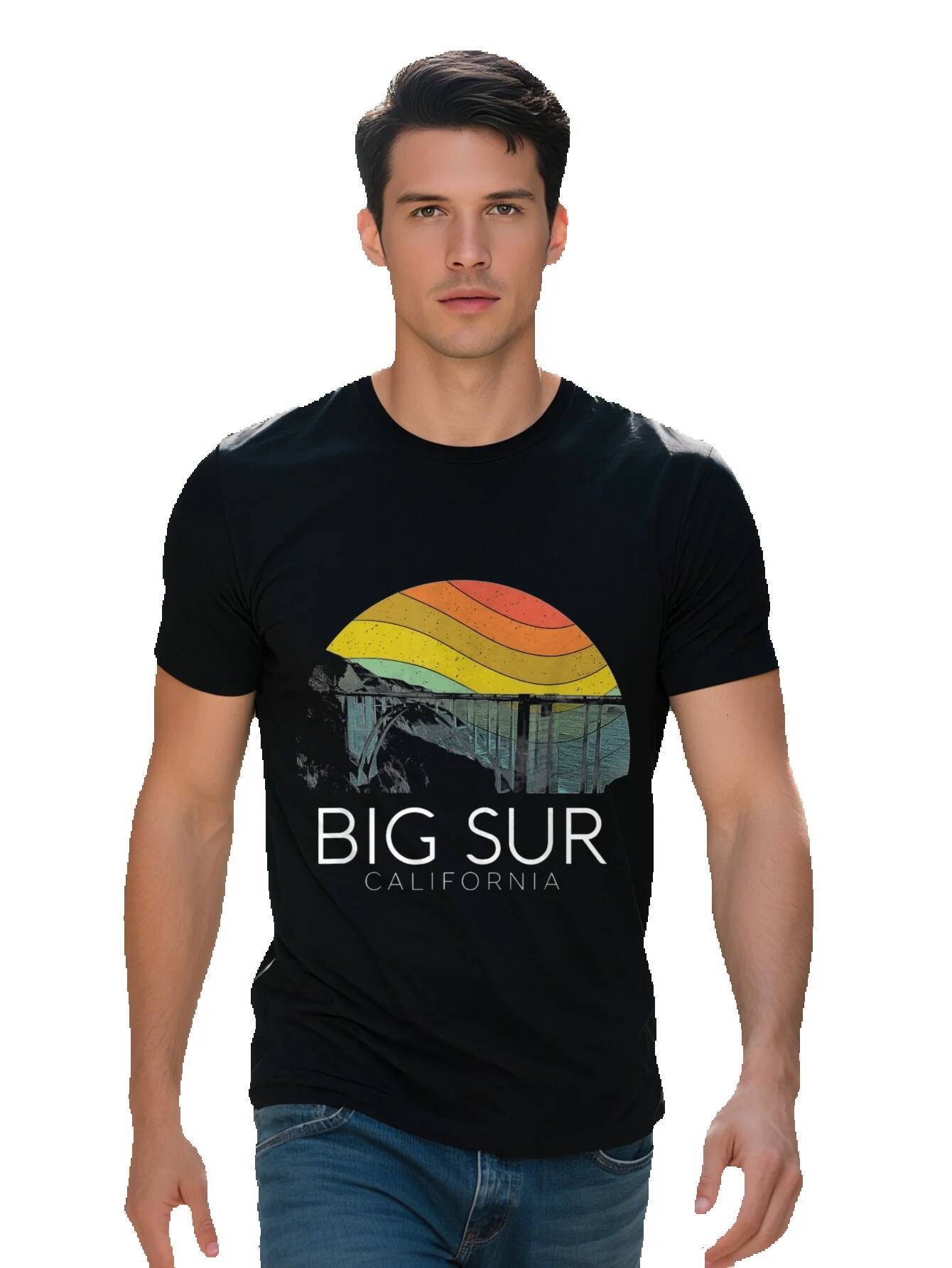 Men s Vintage Dachshund Moon Graphic Tee Cotton Short Sleeve Crew Neck T Shirt for Casual Wear g Gift f0e64