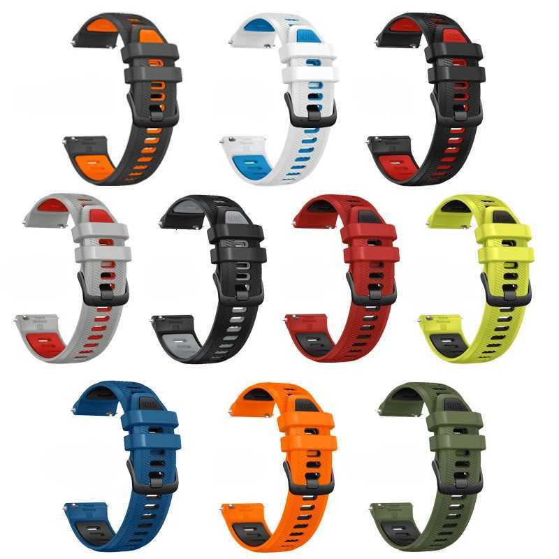 22mm Official Strap For Garmin Forerunner 265 745 255 Music Watchband Bracelet Vivoactive 4 Venu 2 3 Silicone Bands Replacement W250811