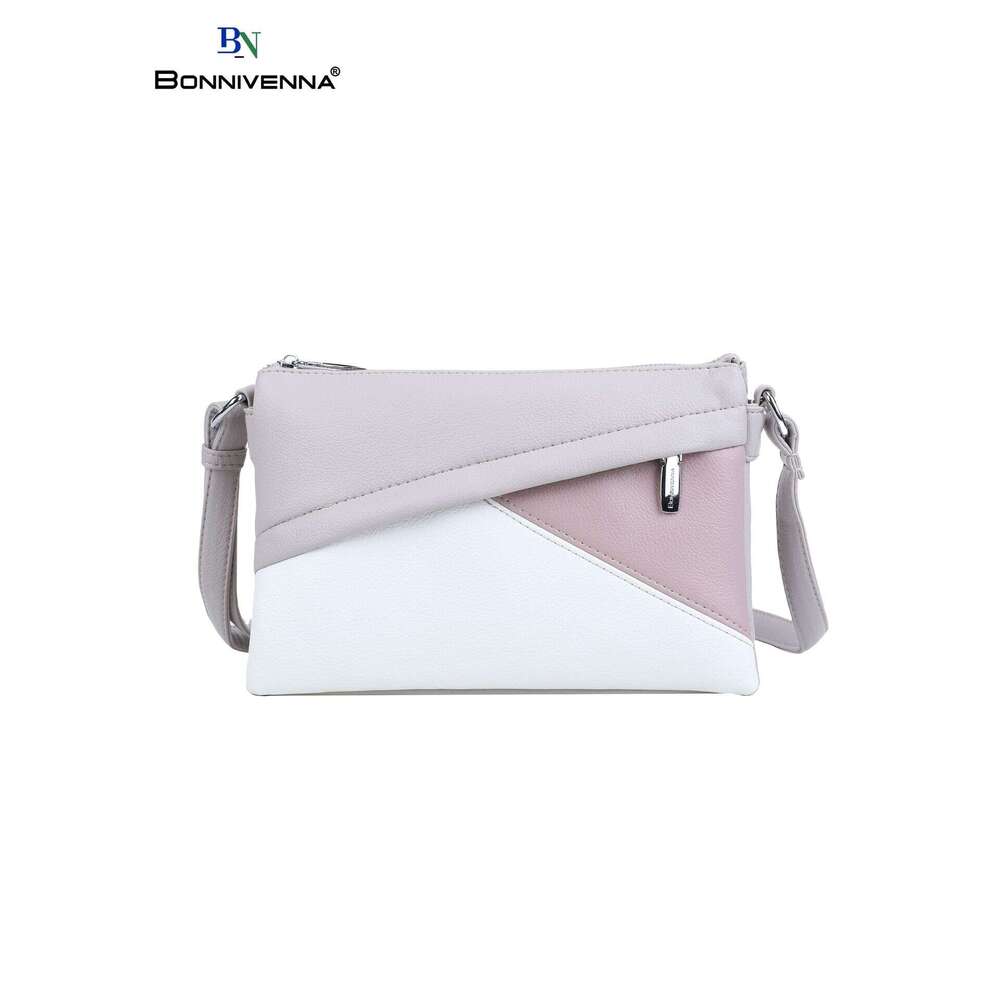 Block Geometric Contrast Color New Handbag Versatile Toiletry Storage Crossbody Bag for Women with a Sense of Sophistication
