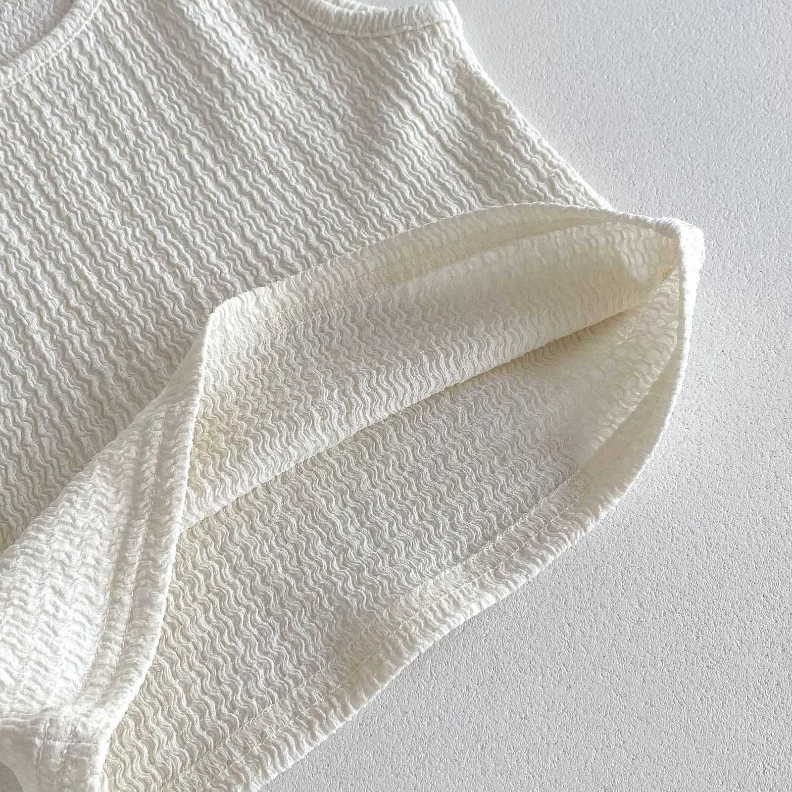 2025 Summer New Children Sleeveless Clothes Set Thin Cotton Boys Girls Solid Vest + Shorts 2pcs Suit Kids Soft Casual Outfits Z250811