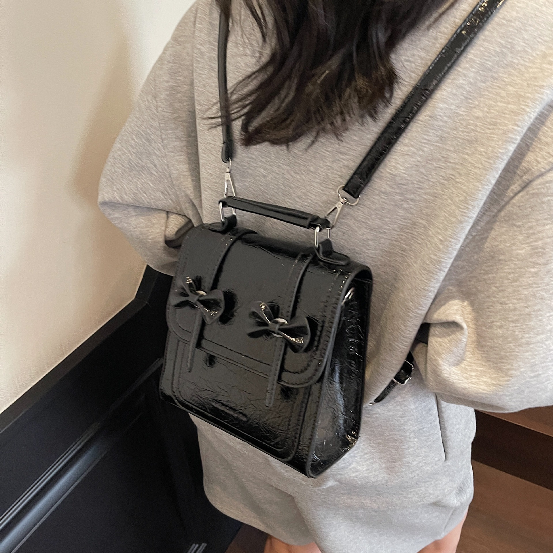 This Year's Trend Butterfly for Women 2025 New Simple Casual Stylish College Style Handheld Small Backpack ddmymoon