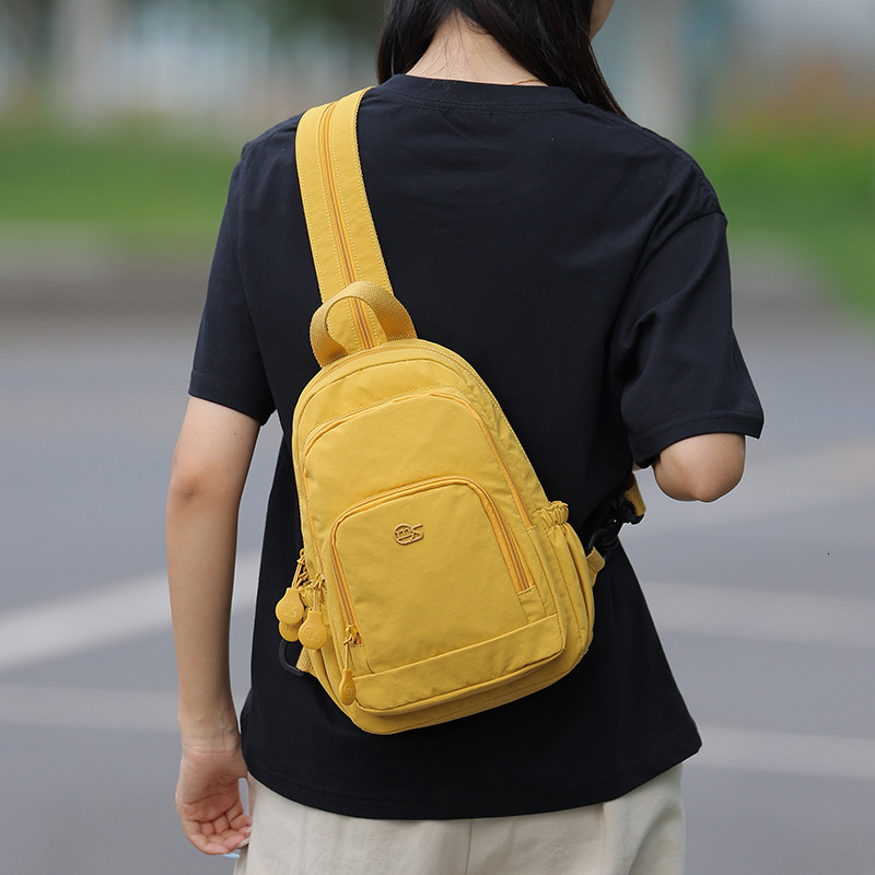 Lightweight Nylon Backpack Women's New Casual Outdoor Travel Multifunctional Chest Shoulder Crossbody Bag ddmymoon