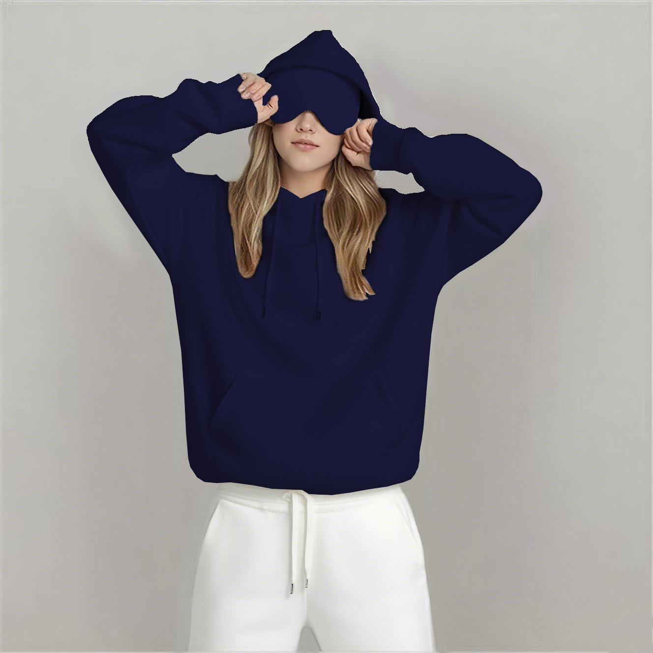 Fall/Winter 2025 Loose Dropped Shoulder Casual Style Simple Commuter Style Hooded Eye Mask David Jacket