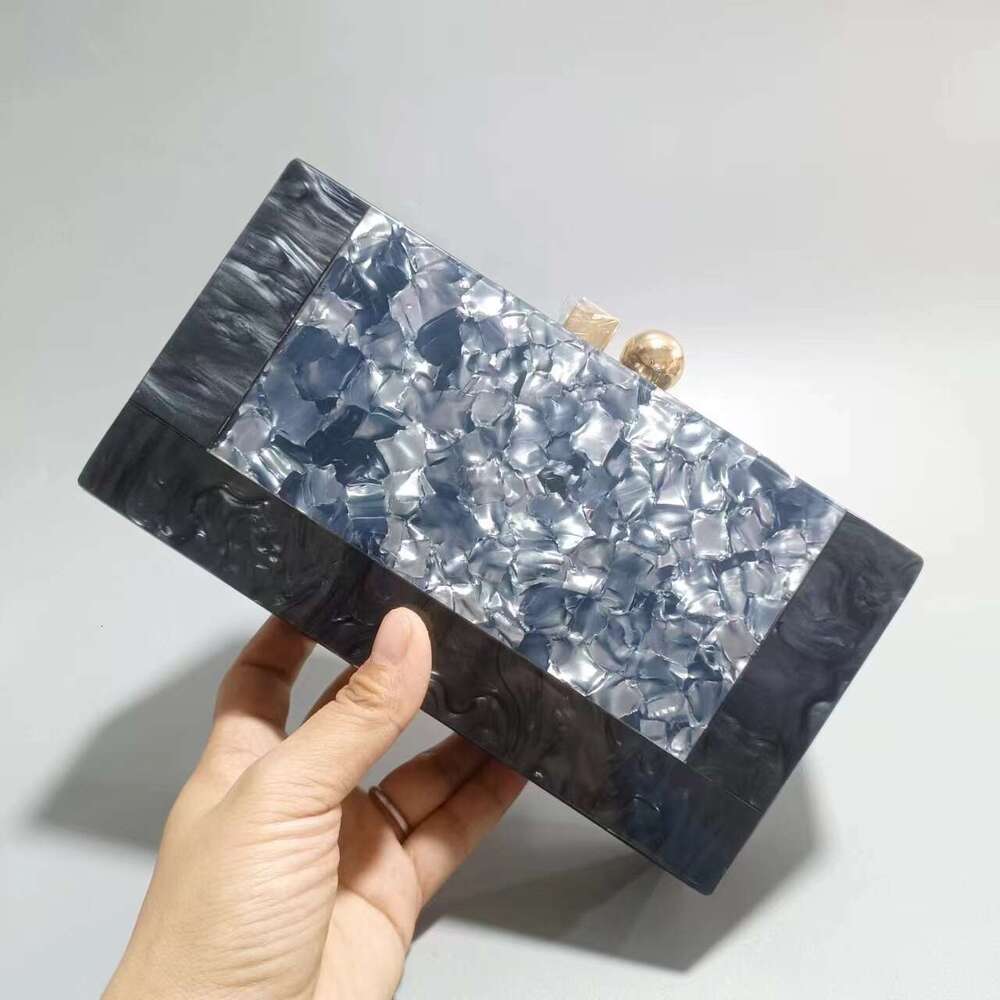 2022 Evening Patchwork Trendy Acrylic Single Shoulder Crossbody Chain Bag for Women