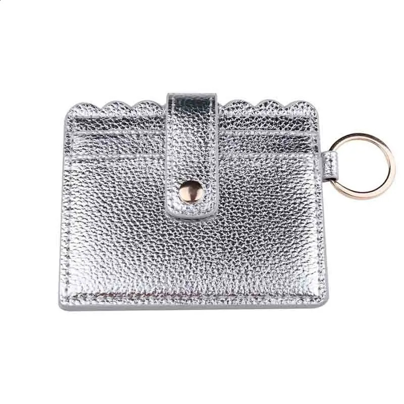 Arrival High Quanlity Simple Bright PU Leather Casual Card Holders Women PU Zipper Change Purse Mini Key Card Bag Gift 250809
